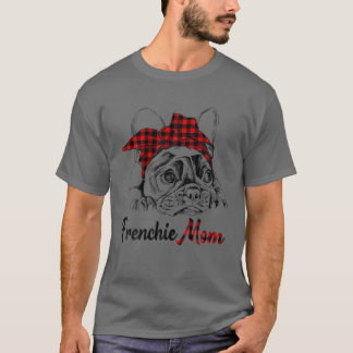Womens Frenchie Mam Franse bullehond met rode stip T-shirt