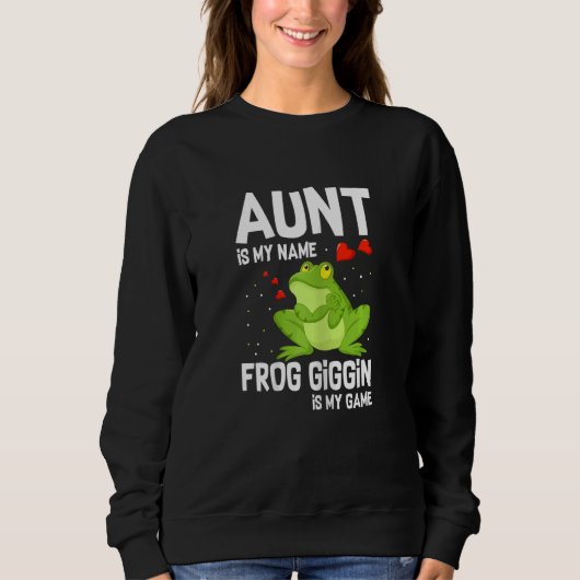 Womens Frog Catching For Bullfrog Hunter and Frog  Trui (Voorkant)