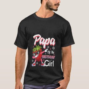 Womens Fruit Lovers Papa van de Verjaardag Meisje  T-shirt