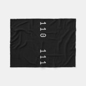 Womens Funny 67 Meme Binary Code Computer Science Fleece Deken (Voorkant (Horizontaal))