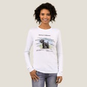 Women's Funny Anatomy of a Black Schnauzer T-Shirt (Voorkant)