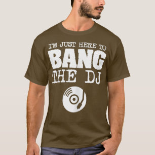 Womens Funny Bang De DJ Disc Jockey Vrouw Muziek T-shirt