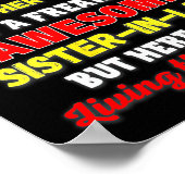 Womens Funny Brother In Law Gift From Awesome Sist Poster (Hoek)