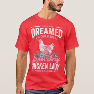 Womens Funny Chicken Lover Graphic Women Girls Chi T-shirt