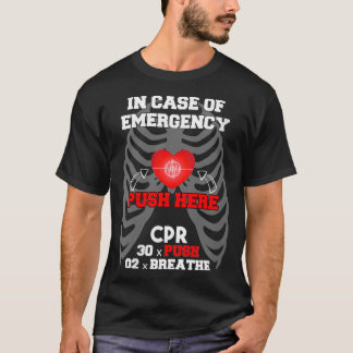 Womens Funny Cpr Instructor First Aid for Nurses C T-shirt
