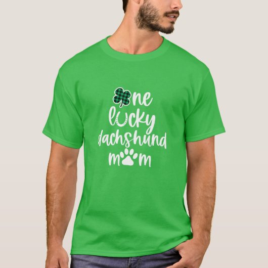 Womens Funny Cute St Patricks Day Hondenliefhebber T-shirt (Voorkant)