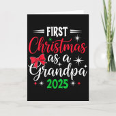 Womens Funny First Christmas As Grandpa 2025 Match Kaart (Voorkant)