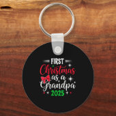 Womens Funny First Christmas As Grandpa 2025 Match Sleutelhanger (Voorkant)