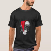 Womens Funny Flat Coated Retriever Santa Christmas T-shirt (Voorkant)