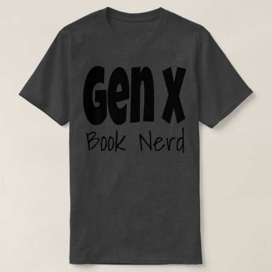 Womens Funny Gen X Book Nerd Generation X Reading T-shirt (Design voorkant)