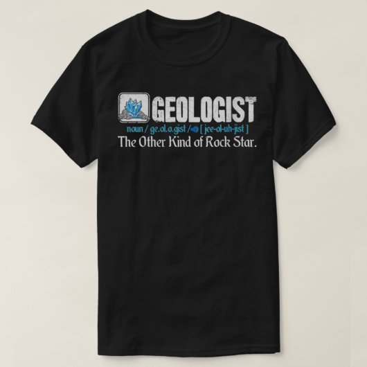Womens Funny Geology Geologist Definition Gift Geo T-shirt (Design voorkant)