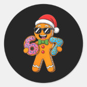Womens Funny Gingerbread Six Seven 67 Ice Cream Ch Ronde Sticker (Voorkant)