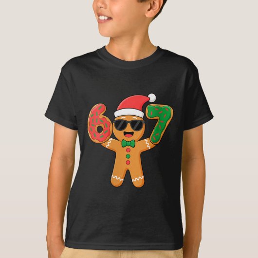 Womens Funny Gingerbread Six Seven 67 Ice Cream Dr T-shirt (Voorkant)