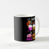 Womens Funny Halloween Thanksgiving Kerstmis Happ Koffiemok (Voorkant rechts)