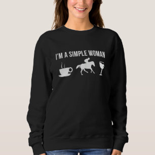 Womens Funny Horse Racing Athlete Sport Simple Wo Trui