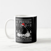 Womens Funny I Prefer Halloween Black Cat Ugly Chr Koffiemok (Links)