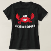 Womens Funny Lobster Clawsome Sea Crab Cartoon Lob T-shirt (Design voorkant)