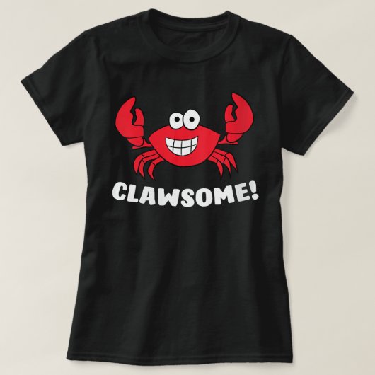 Womens Funny Lobster Clawsome Sea Crab Cartoon Lob T-shirt (Design voorkant)
