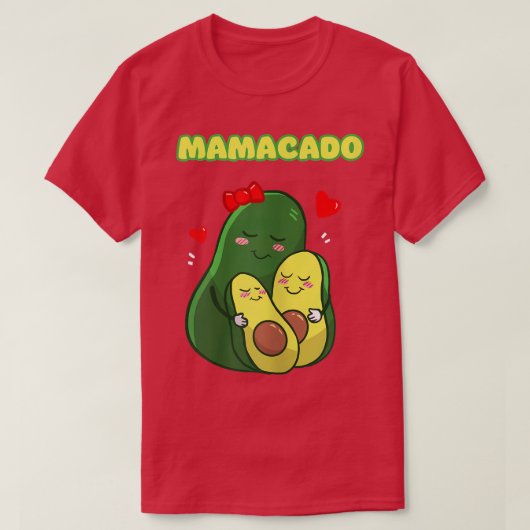 Womens Funny Mamacado Avocado Cute Mama T-shirt (Design voorkant)