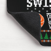 Womens Funny Merry Swishmas Xmas Basketball Ugly C Muismat (Hoek)