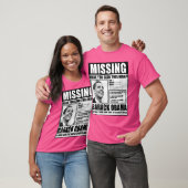 Womens Funny Missing Barack Obama Liberal Poster V T-shirt (Unisex)