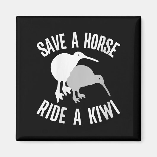 Womens Funny New Zealand Kiwi Meme Quote Save A Ho Magneet (Voorkant)