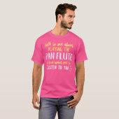 Womens Funny Pan Flute Shirt voor het spelen van m (Voorkant volledig)
