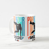 Womens Funny Parkour Obstacle Course Design For Pa Koffiemok (Voorkant links)