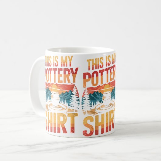 Womens Funny Pottery Koffiemok (Voorkant links)