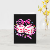 Women's Funny Preppy 67 Valentine Six Seven Dice 6 Kaart (Gele Bloem)