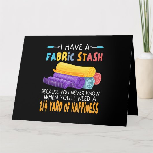 Womens Funny Quilting Design voor Vrouwen Meisjes  Kaart (Voorkant)