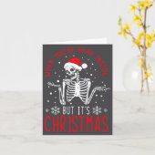 Womens Funny Quote When You're Dead Inside But It' Kaart (Gele Bloem)