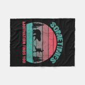 Womens Funny Running Motivational Sometimes Motiva Fleece Deken (Voorkant (Horizontaal))