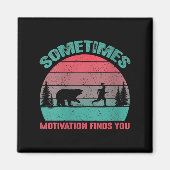 Womens Funny Running Motivational Sometimes Motiva Magneet (Voorkant)