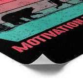 Womens Funny Running Motivational Sometimes Motiva Poster (Hoek)