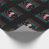 Womens Funny Santa Joe Biden Merry Hanukkah Ugly C Cadeaupapier (Hoek)