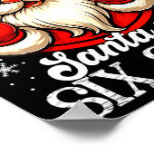 Womens Funny Santa Says Six Seven Christmas 67 Mem Poster (Hoek)