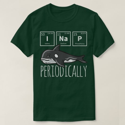 Womens Funny Science I NAP Periodic Table Meme Meh T-shirt (Design voorkant)