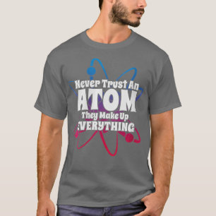 Womens Funny Science Nerd Gifts Atom Love Chemist T-shirt