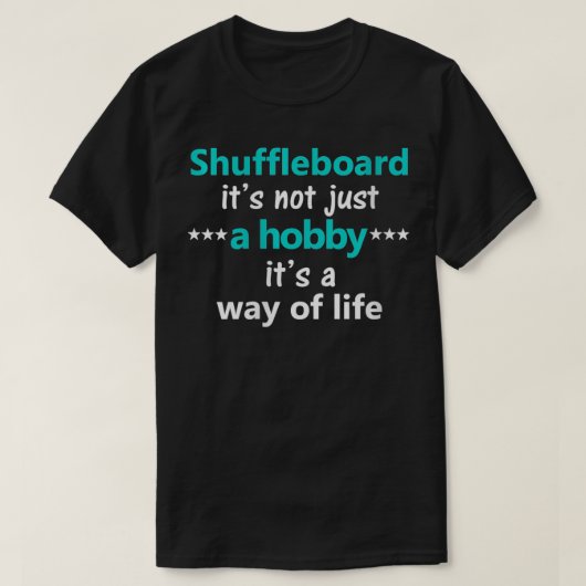 Womens Funny Shuffleboard Hobby Game Shuffle Playe T-shirt (Design voorkant)