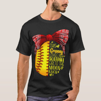 Womens Funny Softball Gift Granny Pitcher Catcher T-shirt