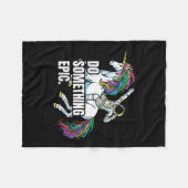 Womens Funny Spacecore Motivational Graphic, Do So Fleece Deken (Voorkant (Horizontaal))