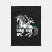 Womens Funny Spacecore Motivational Graphic, Do So Fleece Deken (Voorkant)