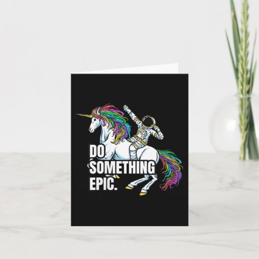 Womens Funny Spacecore Motivational Graphic, Do So Kaart (Voorkant)