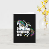 Womens Funny Spacecore Motivational Graphic, Do So Kaart (Gele Bloem)