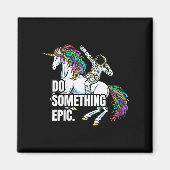 Womens Funny Spacecore Motivational Graphic, Do So Magneet (Voorkant)