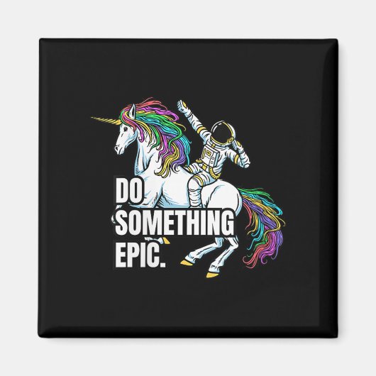 Womens Funny Spacecore Motivational Graphic, Do So Magneet (Voorkant)