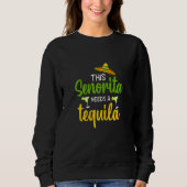 Womens Funny this Senorita needs a tequila party g Trui (Voorkant)