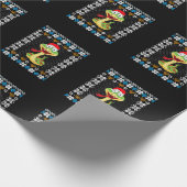 Womens Funny UGLY Hanukkah Kerstmis Pajama Snake Cadeaupapier (Hoek)