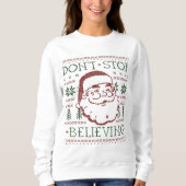 Womens Funny Ugly Santa KerstSweater Trui (Voorkant)